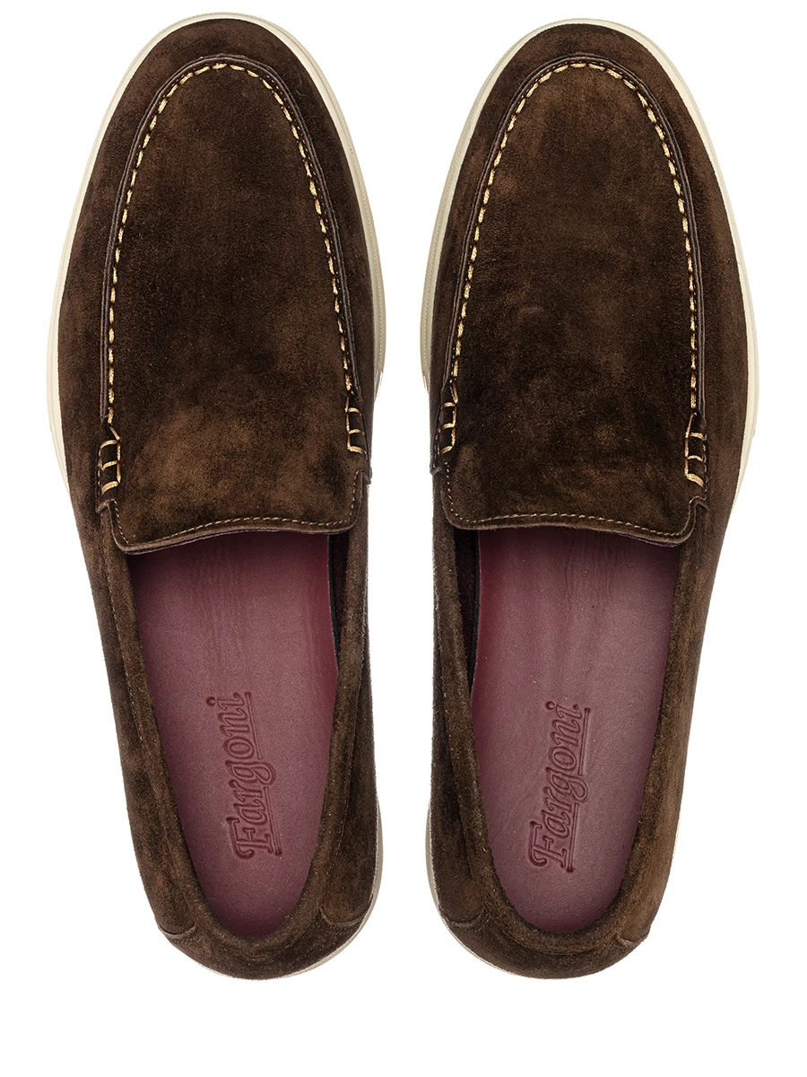 Лоферы замшевые