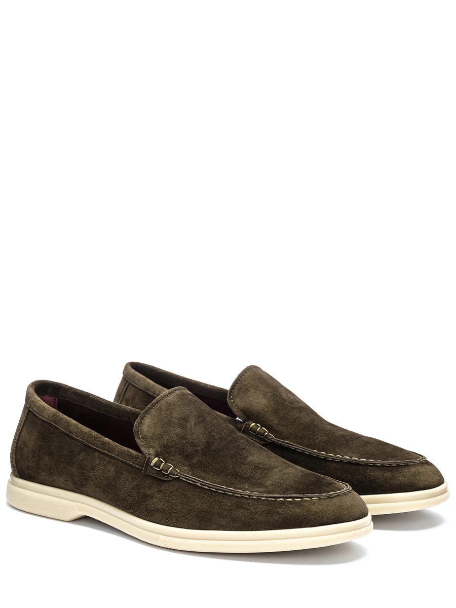 Лоферы замшевые