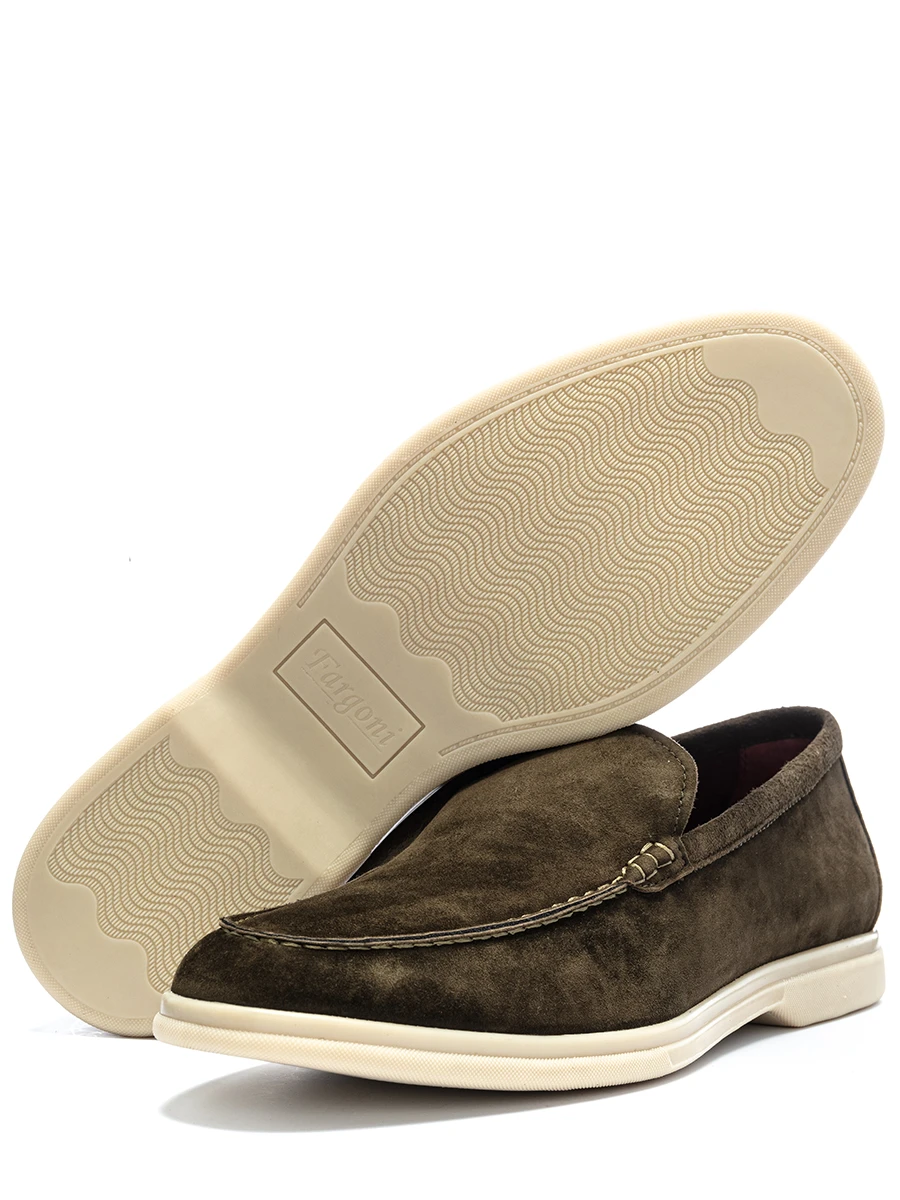 Лоферы замшевые