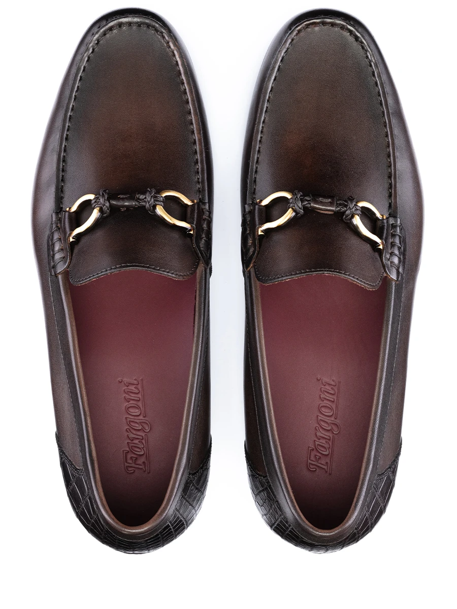 Лоферы кожаные