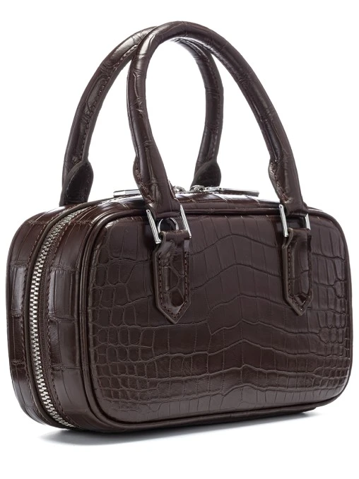 Сумка Málaga Nano из кожи крокодила FARGONI