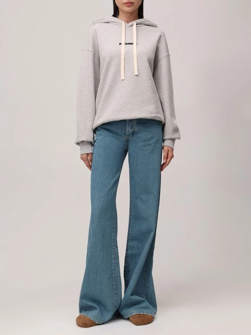 Худи хлопковое JIL SANDER