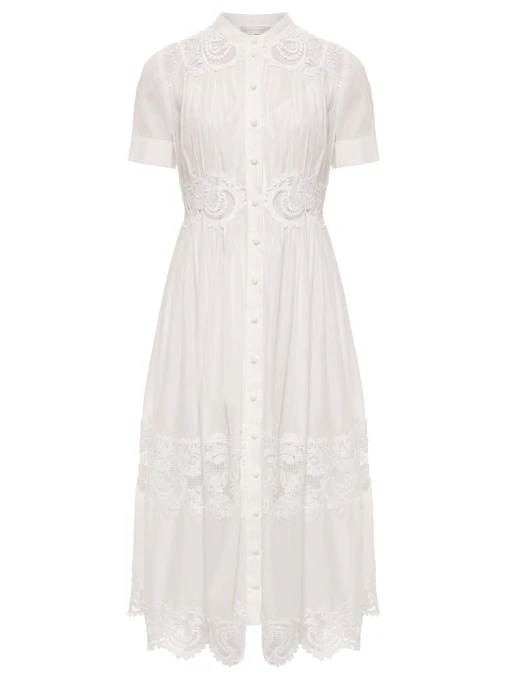 Платье хлопковое ZIMMERMANN