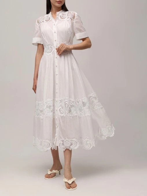 Платье хлопковое ZIMMERMANN
