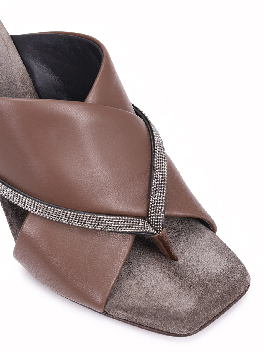 Мюли кожаные