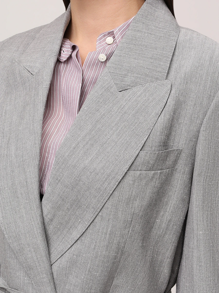 Пиджак из шерсти и льна