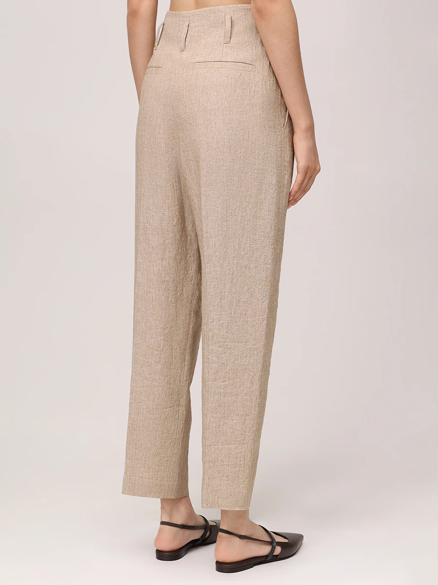 Брюки льняные