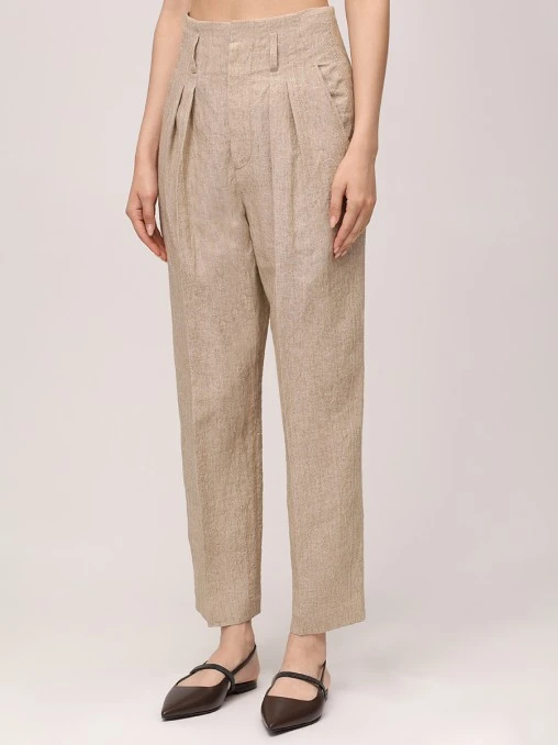 Брюки льняные BRUNELLO CUCINELLI