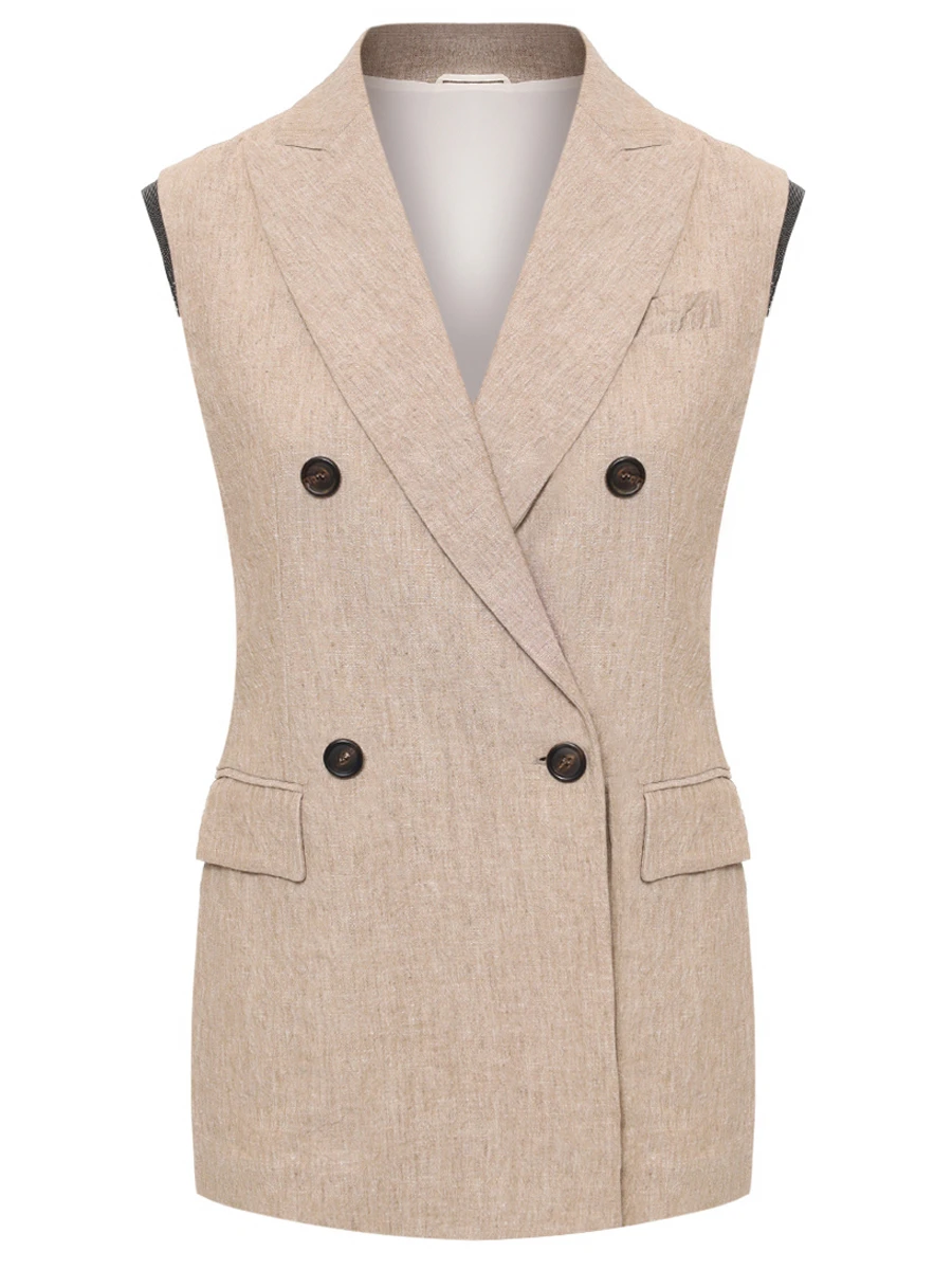 Жилет льняной