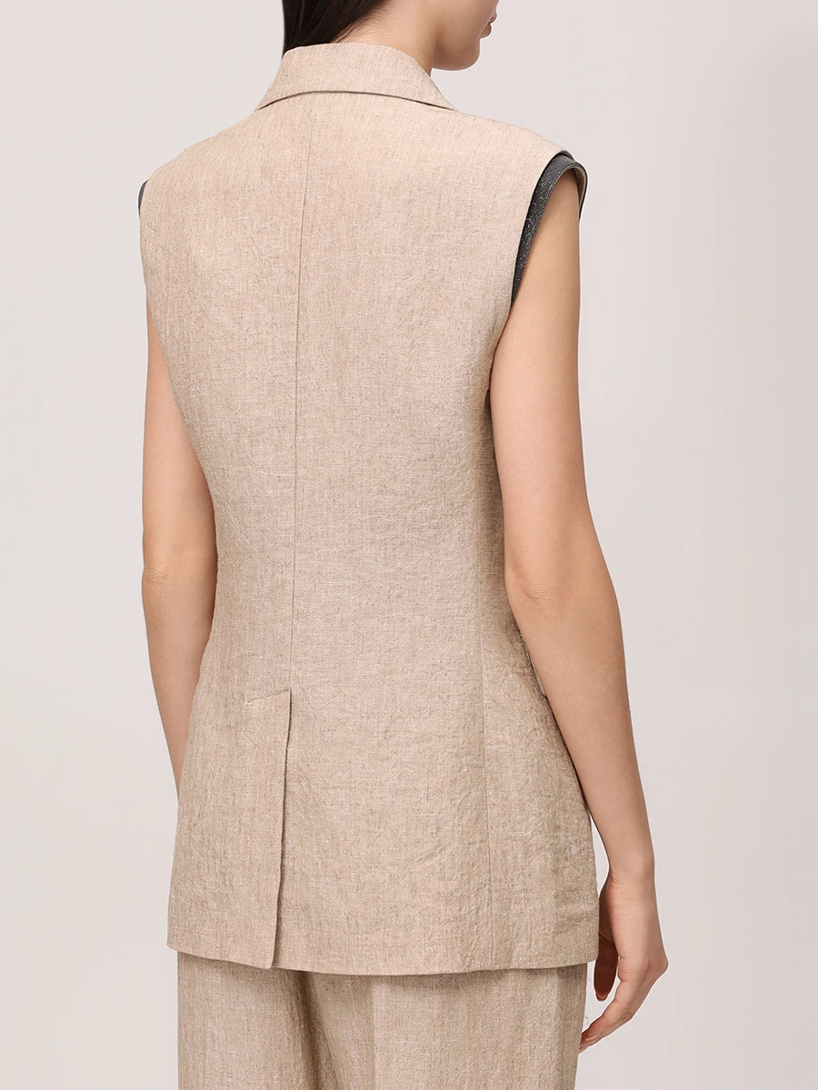 Жилет льняной