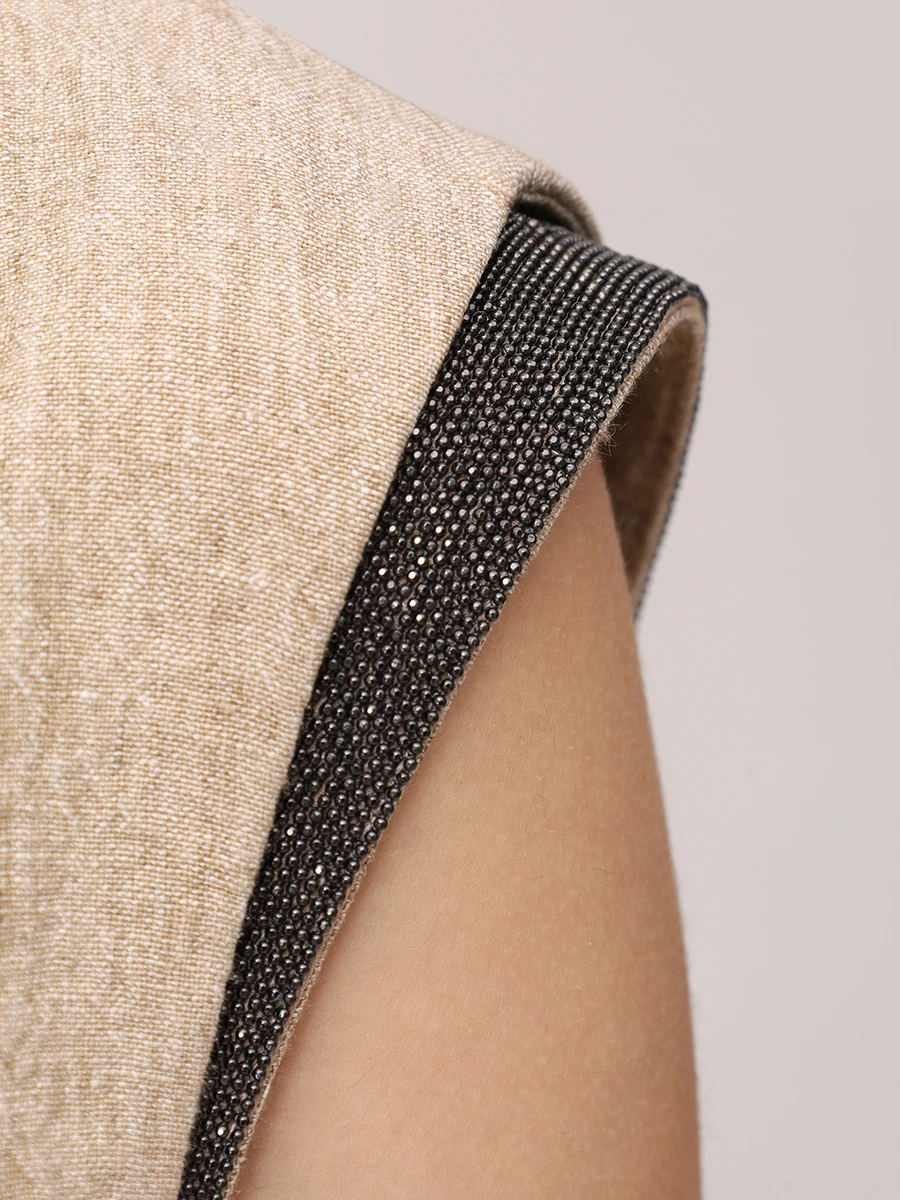 Жилет льняной