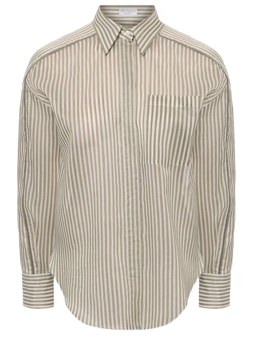 Рубашка хлопковая BRUNELLO CUCINELLI