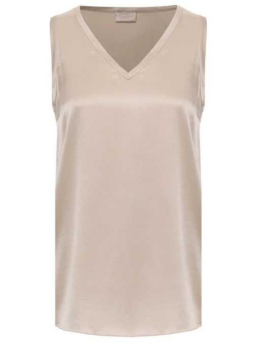 Топ шелковый BRUNELLO CUCINELLI