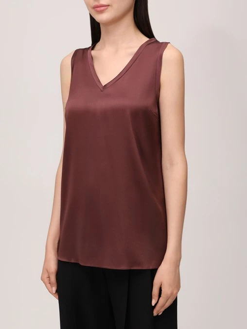 Топ шелковый BRUNELLO CUCINELLI