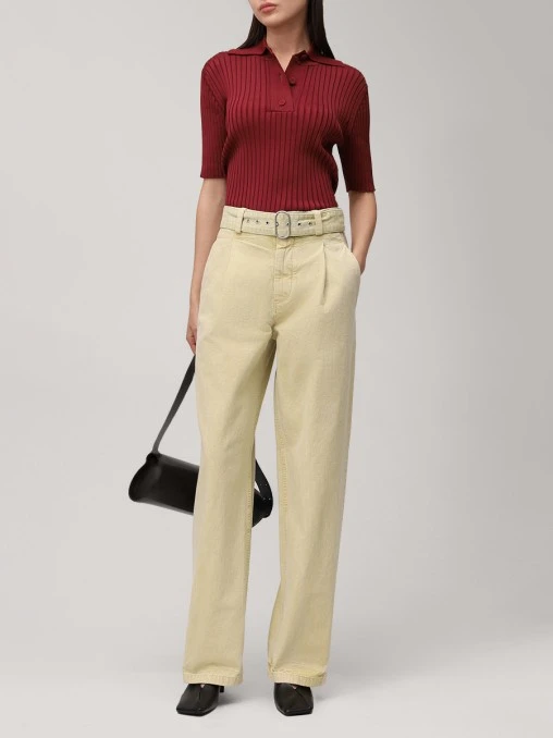 Брюки хлопковые JIL SANDER