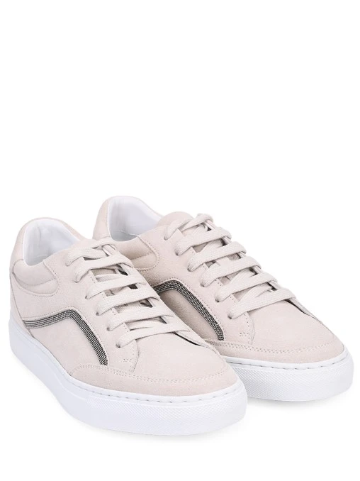 Кеды из замши BRUNELLO CUCINELLI