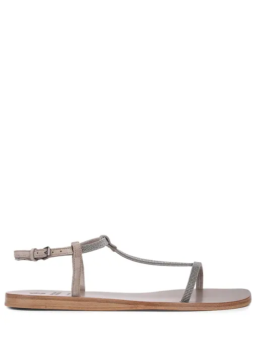Сандалии кожаные BRUNELLO CUCINELLI