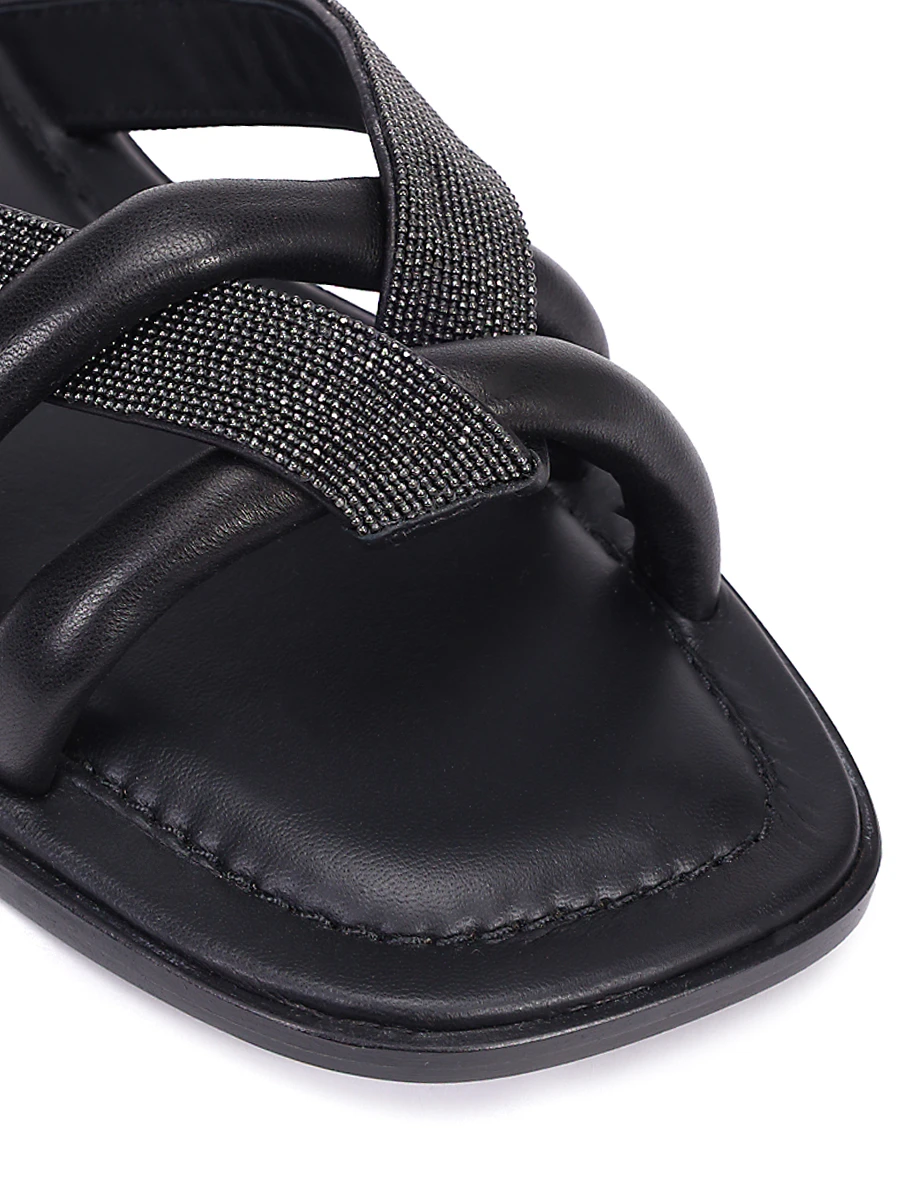 Шлепанцы кожаные