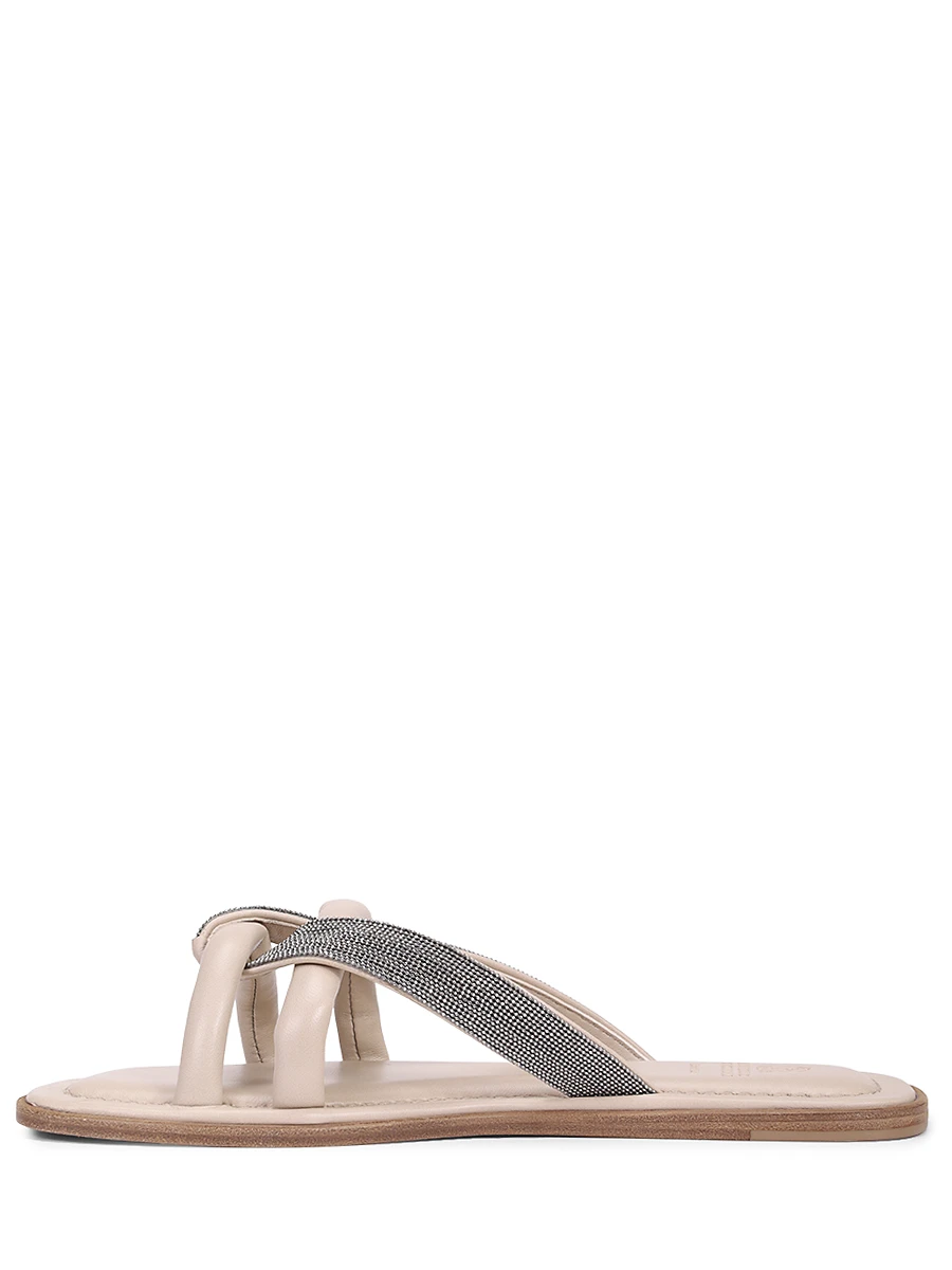 Шлепанцы кожаные