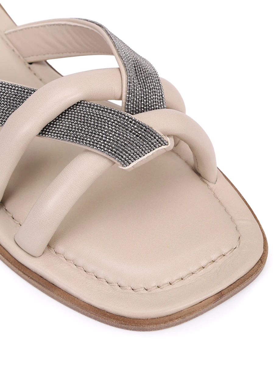 Шлепанцы кожаные