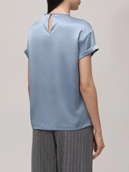 Топ шелковый BRUNELLO CUCINELLI