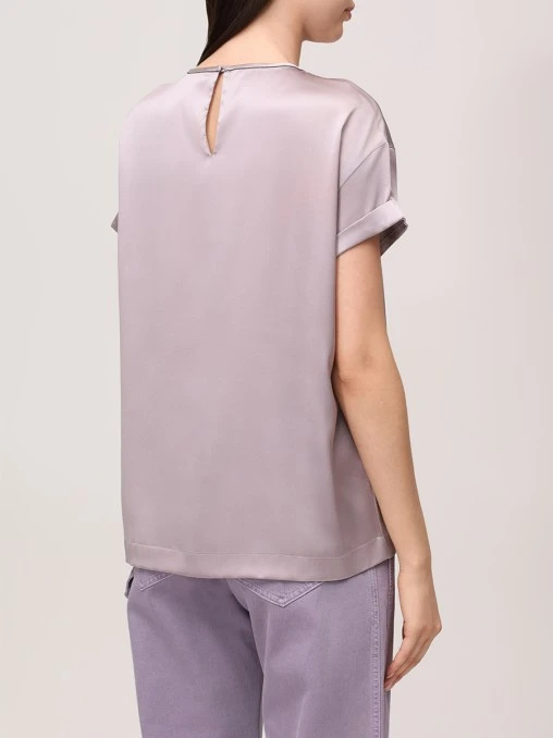 Топ шелковый BRUNELLO CUCINELLI