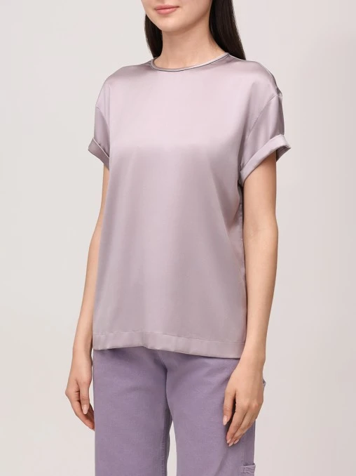 Топ шелковый BRUNELLO CUCINELLI