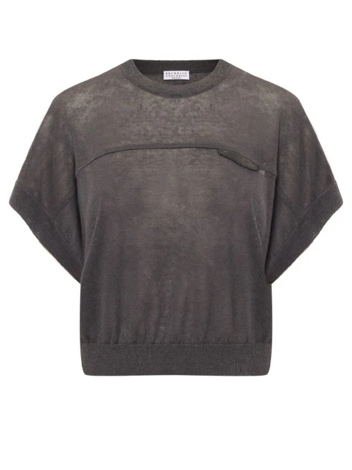 Топ льняной BRUNELLO CUCINELLI