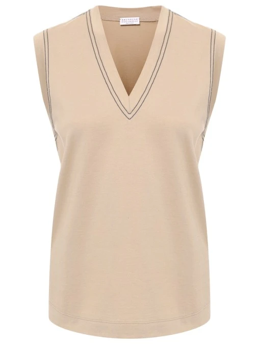 Топ хлопковый BRUNELLO CUCINELLI