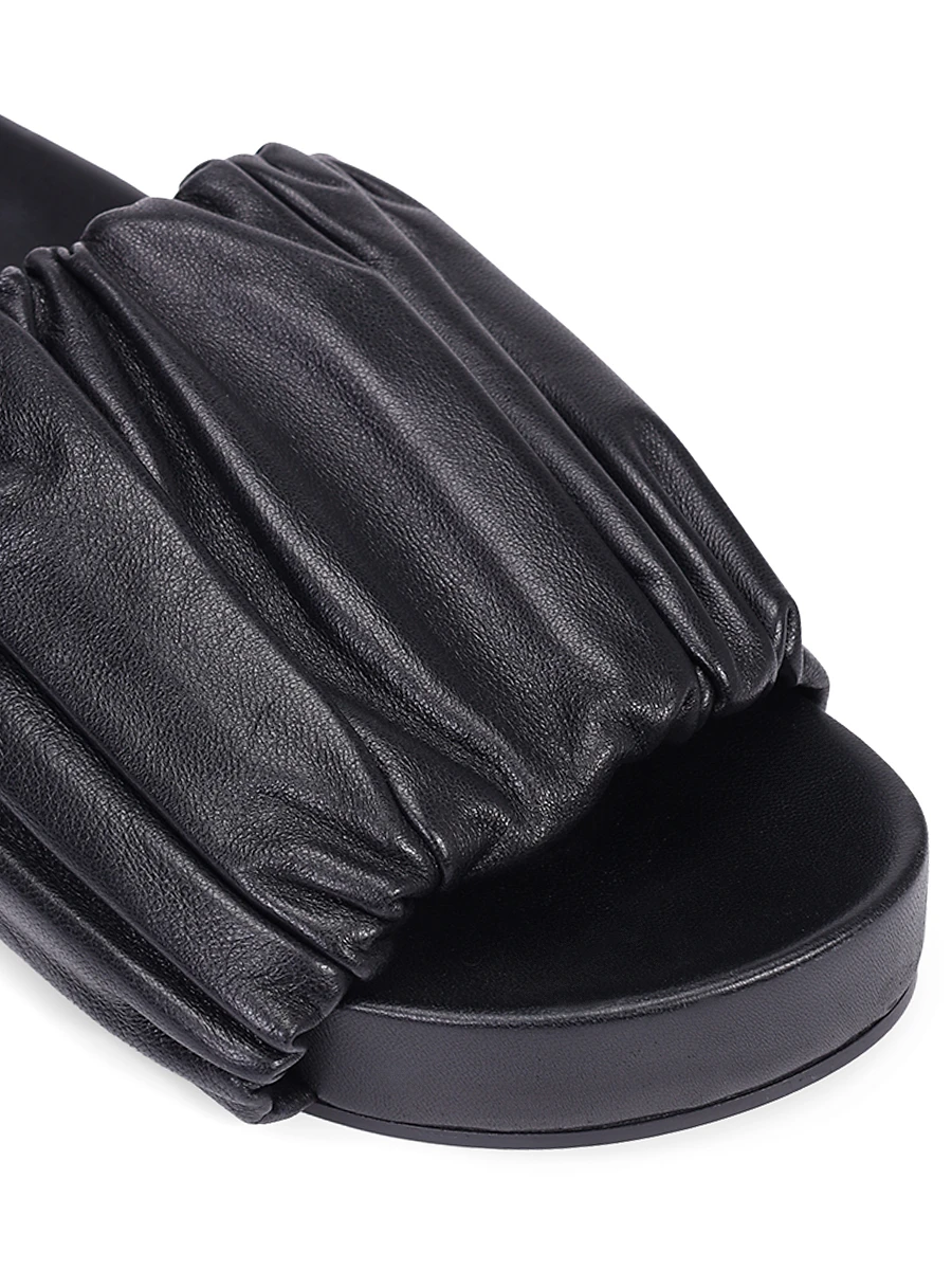 Шлепанцы кожаные