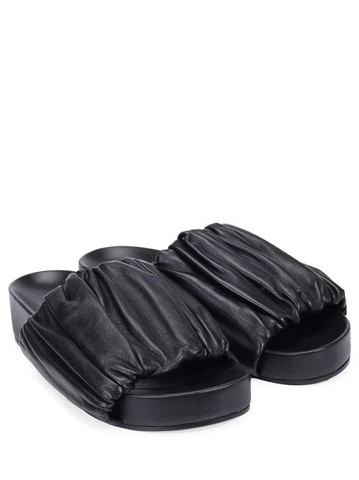 Шлепанцы кожаные JIL SANDER