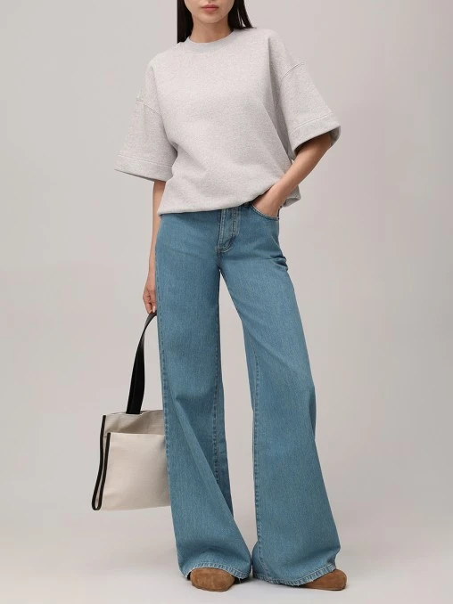 Свитшот хлопковый JIL SANDER