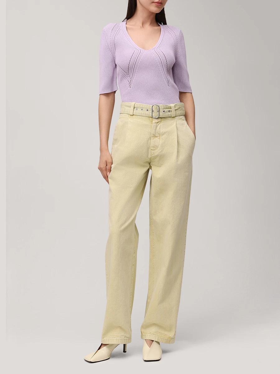 Джемпер из вискозы и хлопка