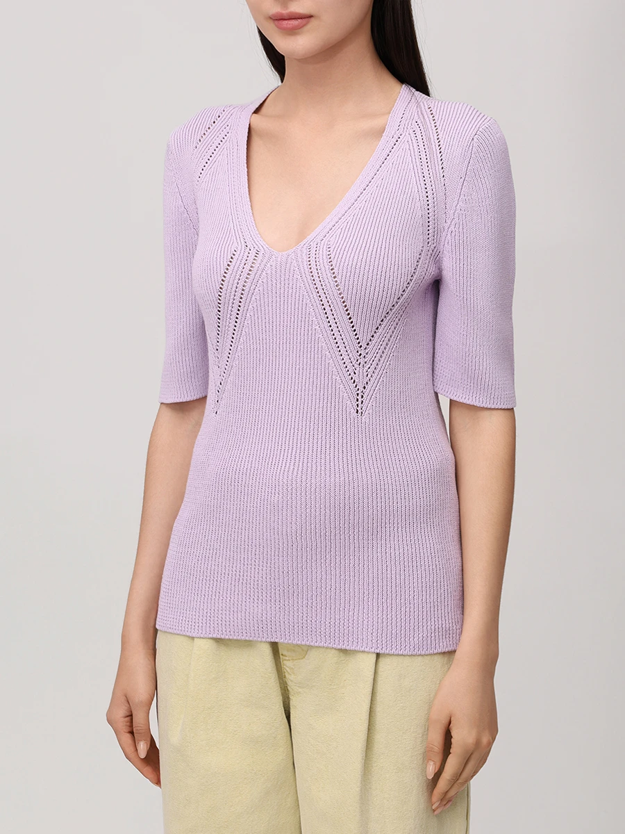 Джемпер из вискозы и хлопка