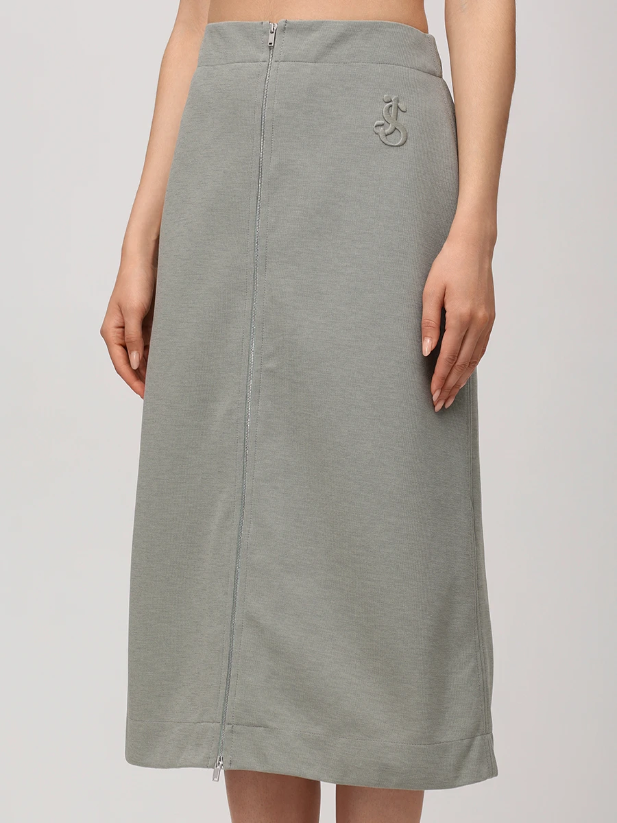 Юбка однотонная