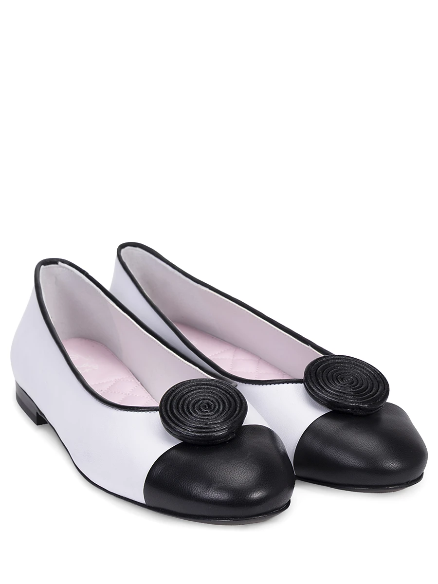 Балетки кожаные