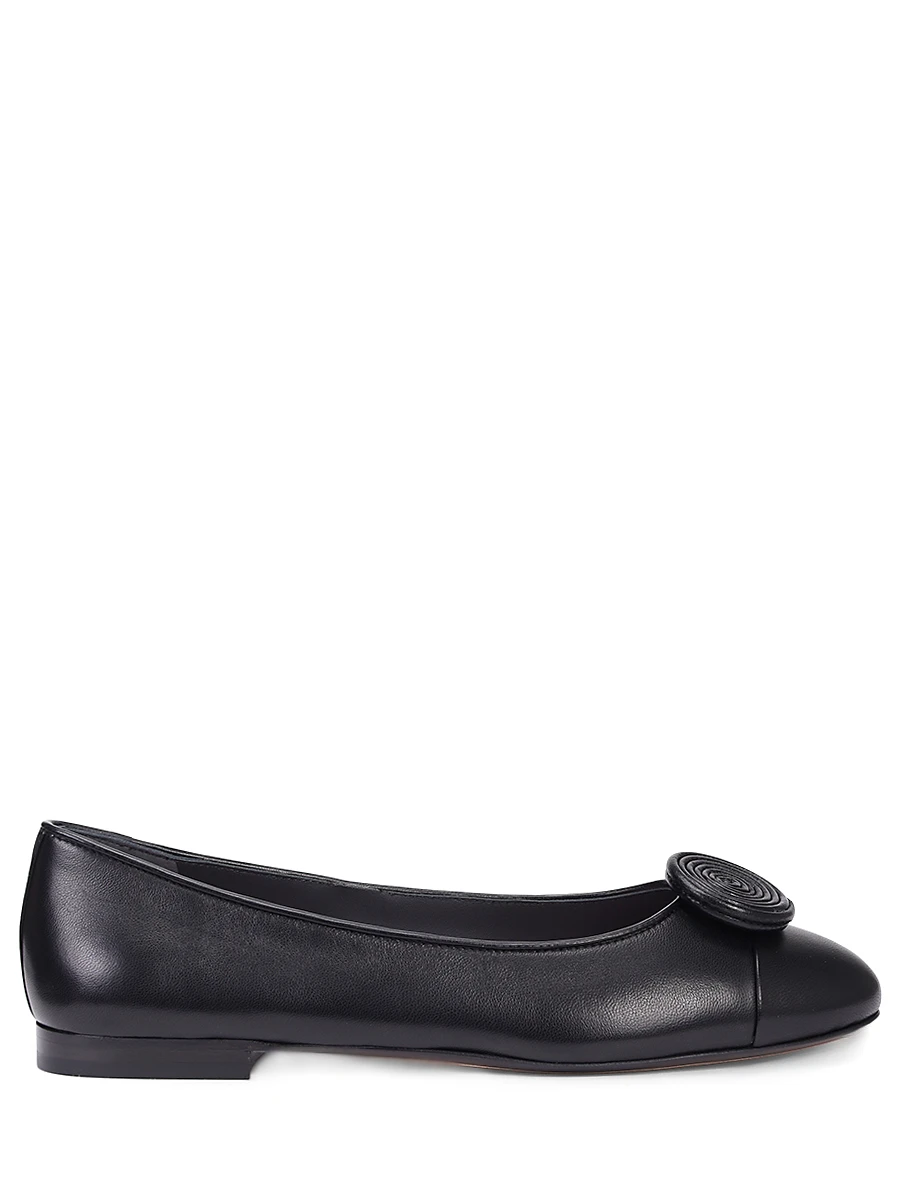 Балетки кожаные