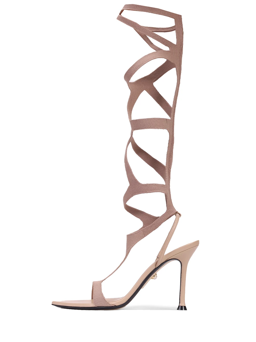 Босоножки текстильные