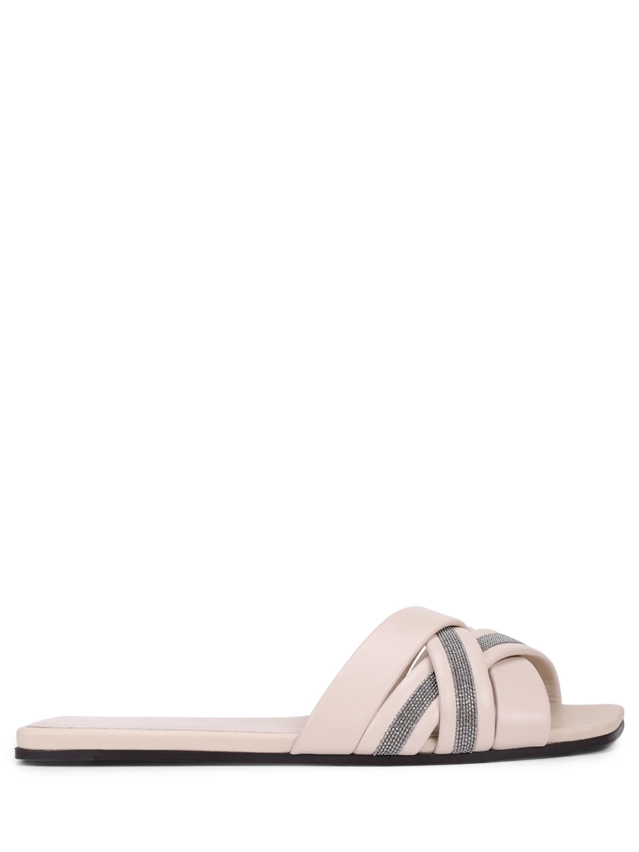 Шлепанцы кожаные