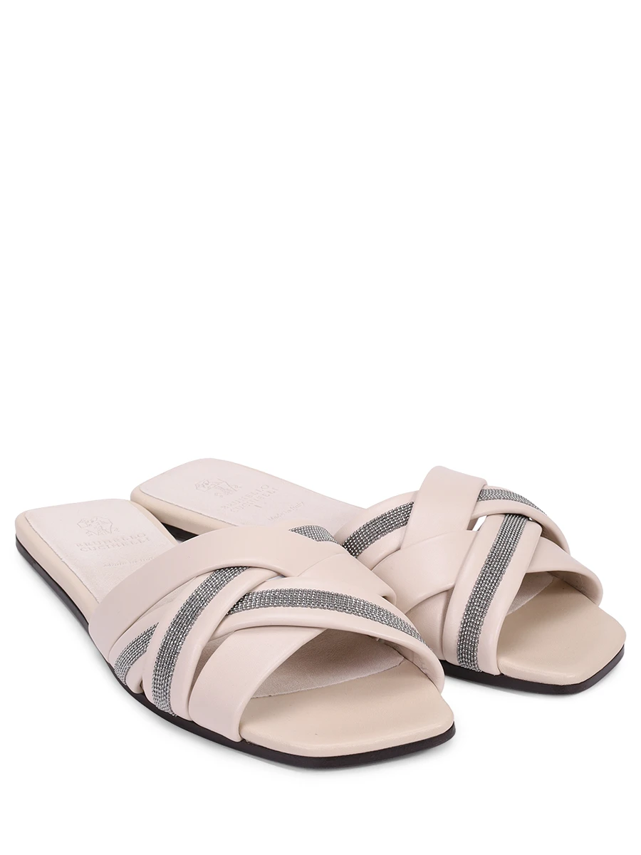 Шлепанцы кожаные