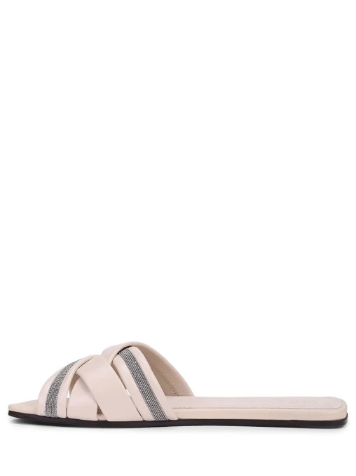 Шлепанцы кожаные BRUNELLO CUCINELLI