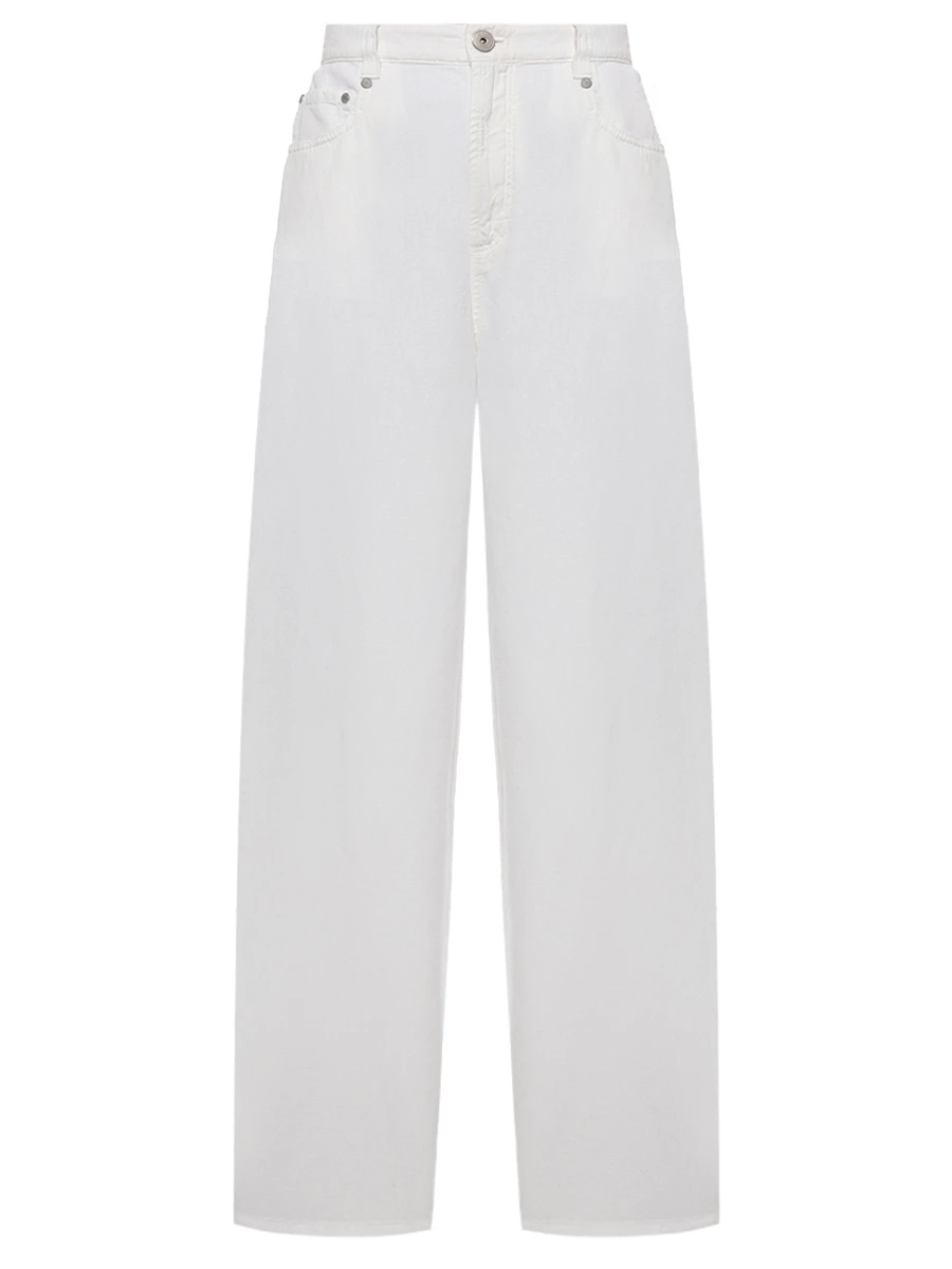 Джинсы из хлопка и льна