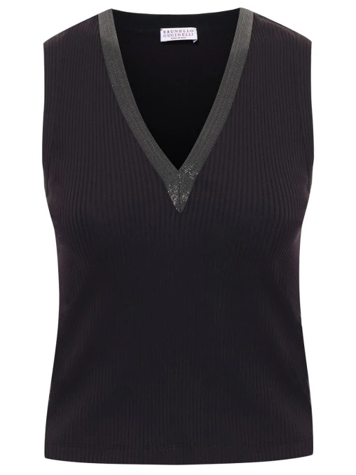 Топ хлопковый BRUNELLO CUCINELLI