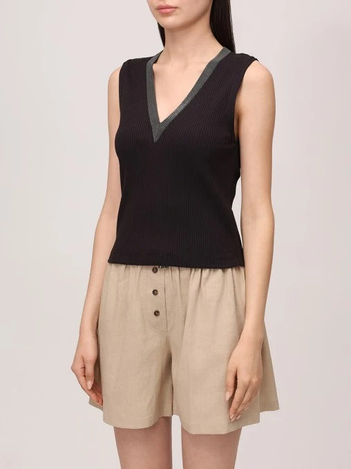 Топ хлопковый BRUNELLO CUCINELLI