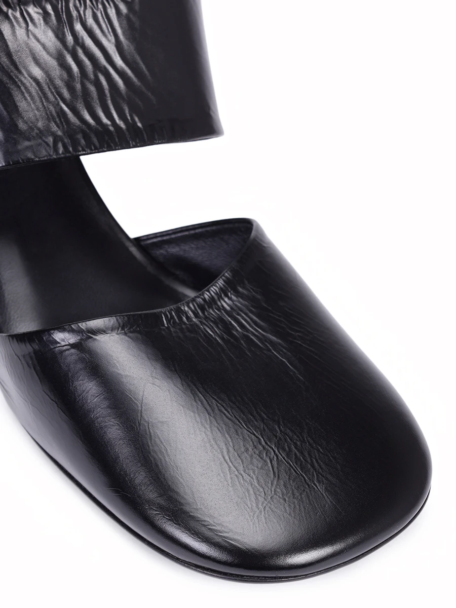 Мюли кожаные