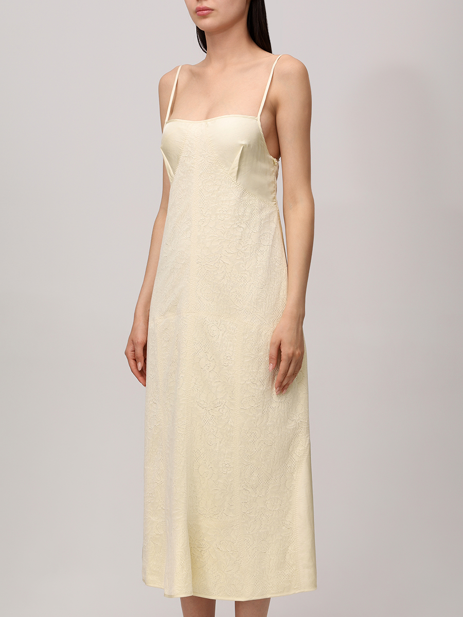 Платье из хлопка и вискозы