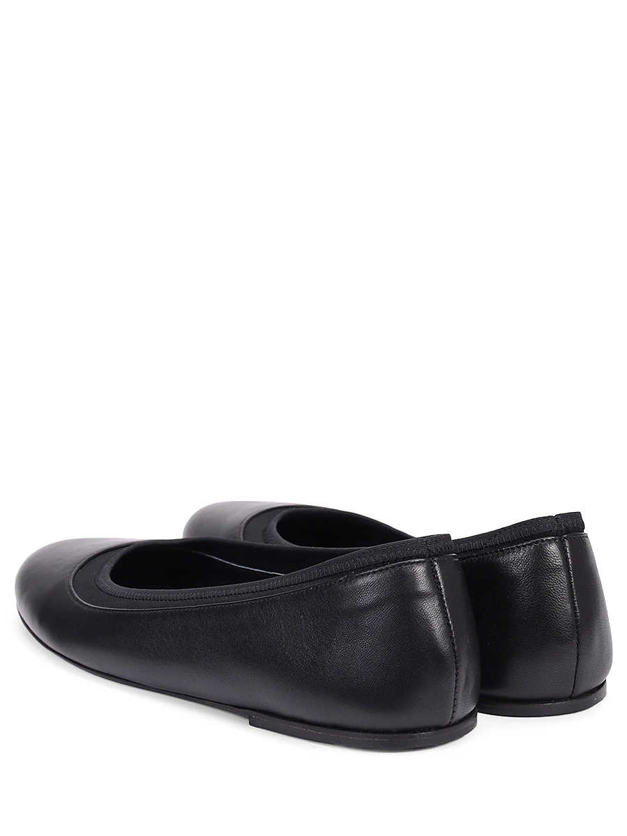 Балетки кожаные