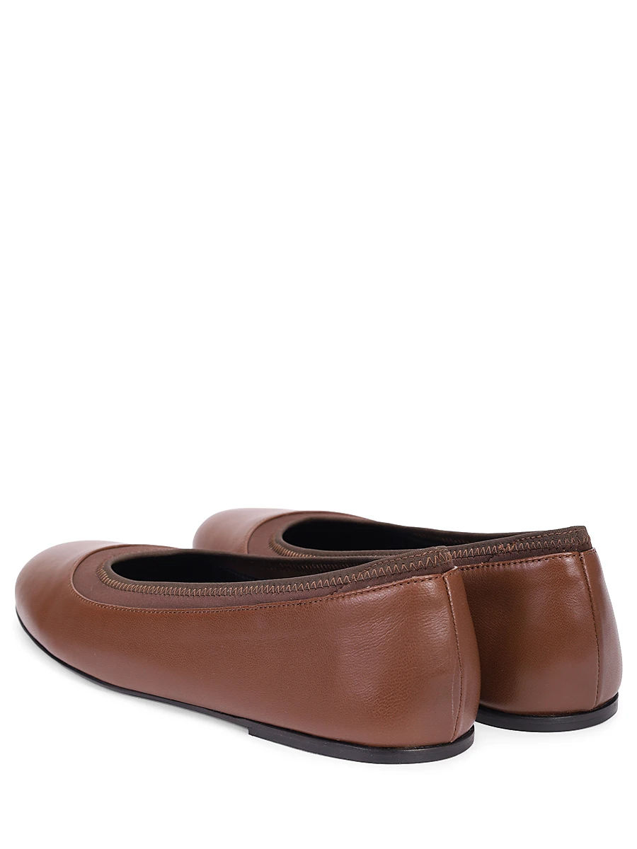 Балетки кожаные