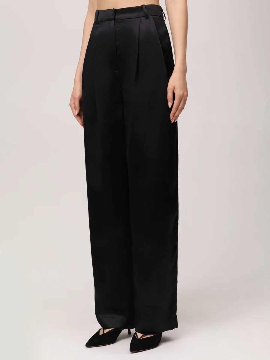 Брюки из шелка и вискозы