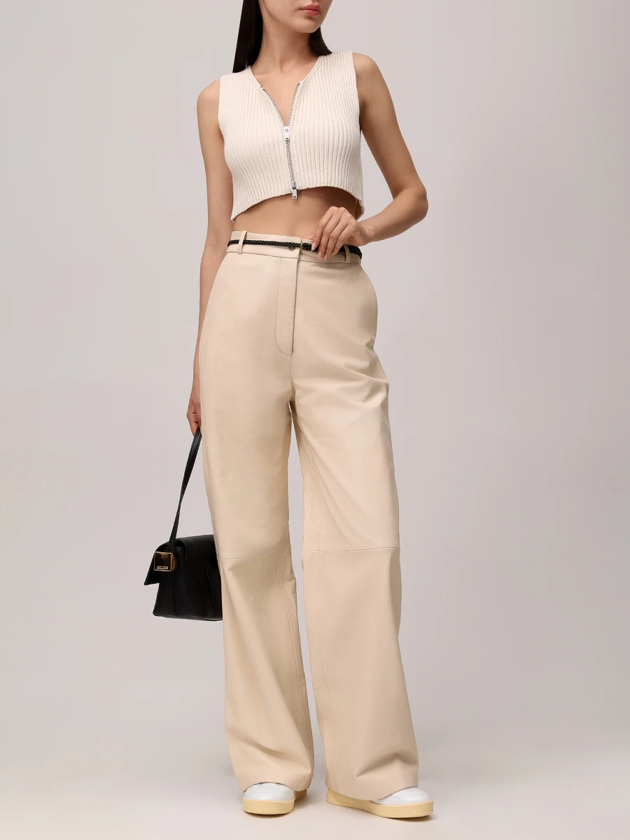 Брюки кожаные